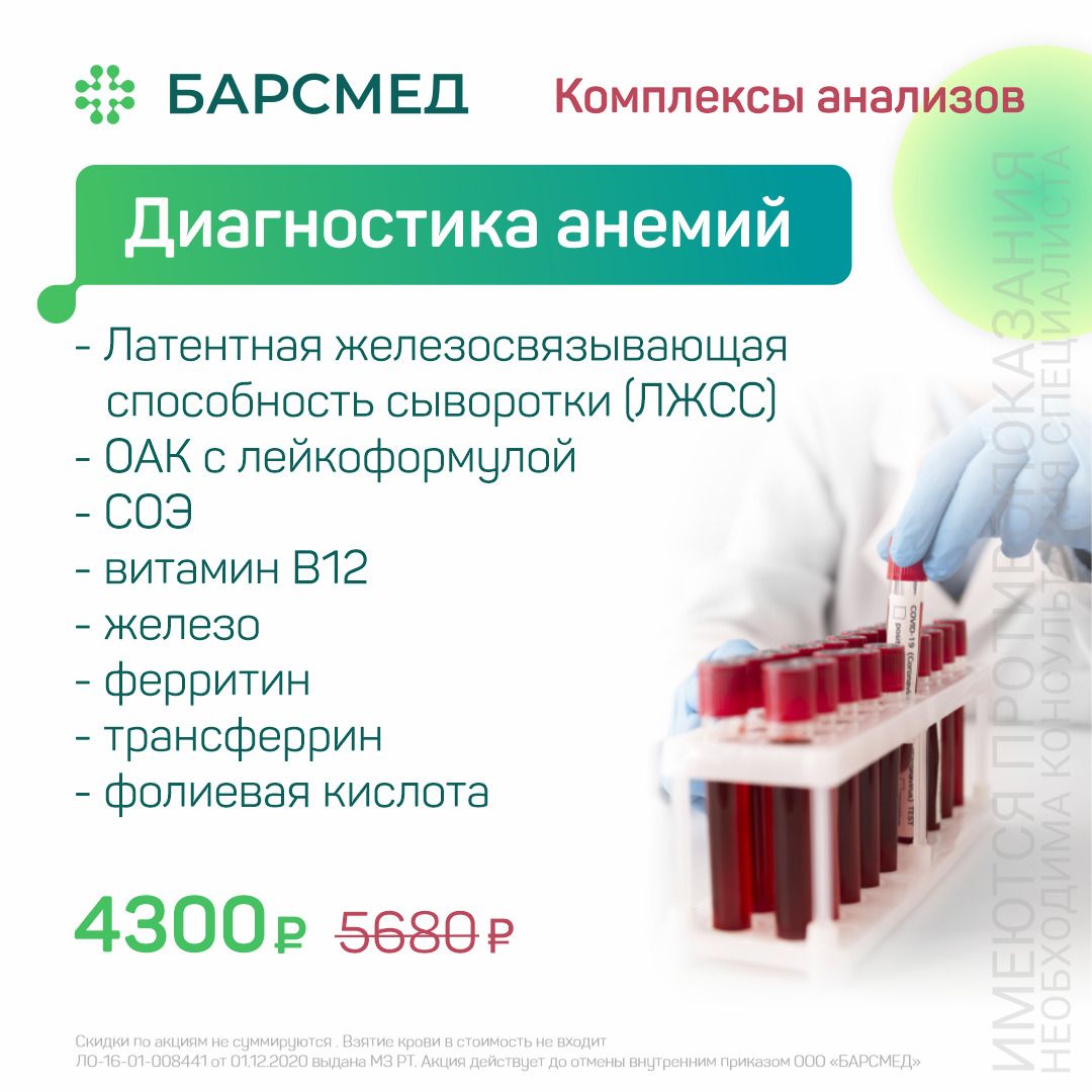Диагностика анемий